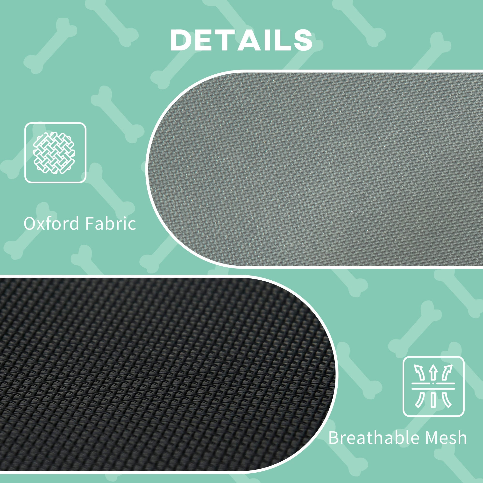 Elevated Cooling Breathable Outdoor Dog Bed with Removable Canopy | Steel frame dog bed | Heat-resistant