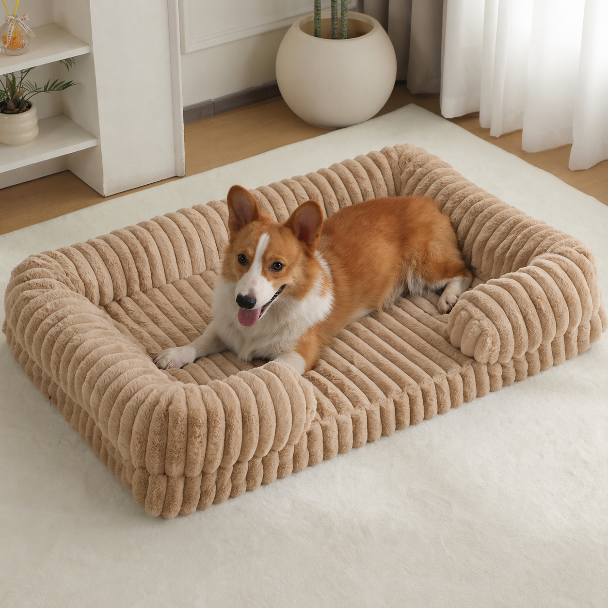 Orthopedic Memory Foam Dog Bed With Removable inner liner | Machine Washable Sleeping Bed