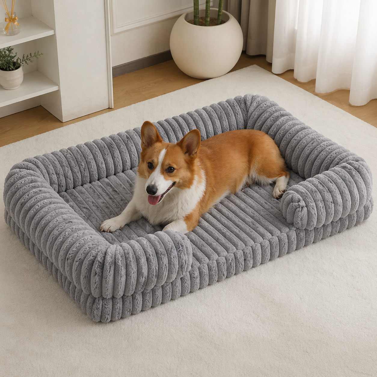 Orthopedic Memory Foam Dog Bed With Removable inner liner | Machine Washable Sleeping Bed