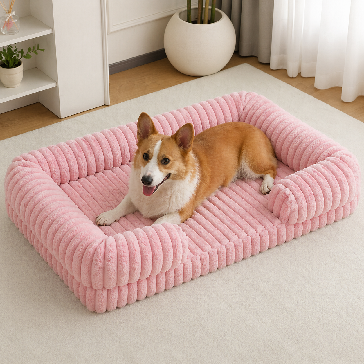 Orthopedic Memory Foam Dog Bed With Removable inner liner | Machine Washable Sleeping Bed