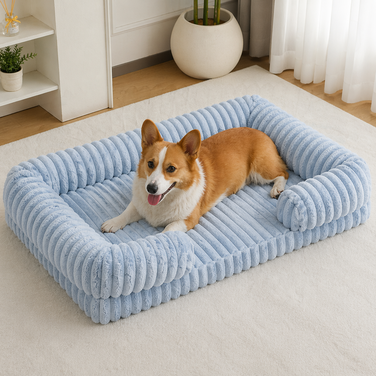 Orthopedic Memory Foam Dog Bed With Removable inner liner | Machine Washable Sleeping Bed