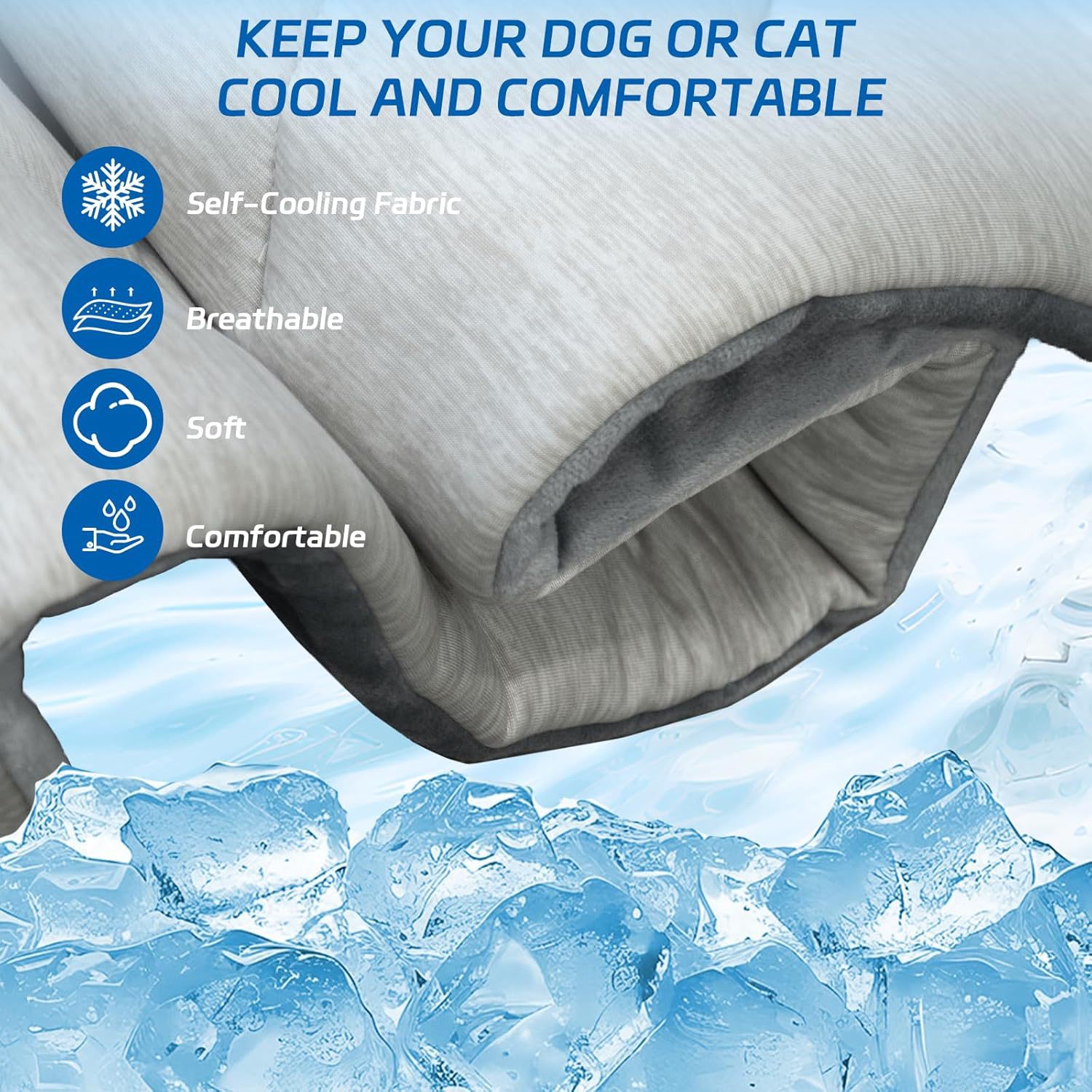 Cooling Dog Bed | Portable Lightweight Breathable Washable Mat